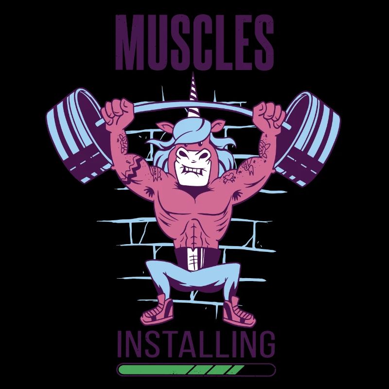 Muscles install workout training strong