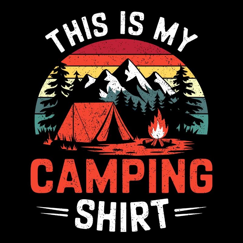 C’est ma chemise de camping Campen