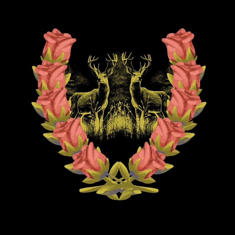 Hirsch Geweih Rotwild Rosen Hirsch Hirsche Rehbock