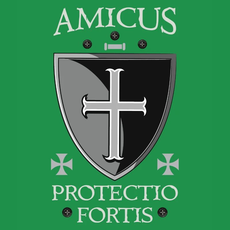 Bouclier templier + Amicus Protectio Fortis
