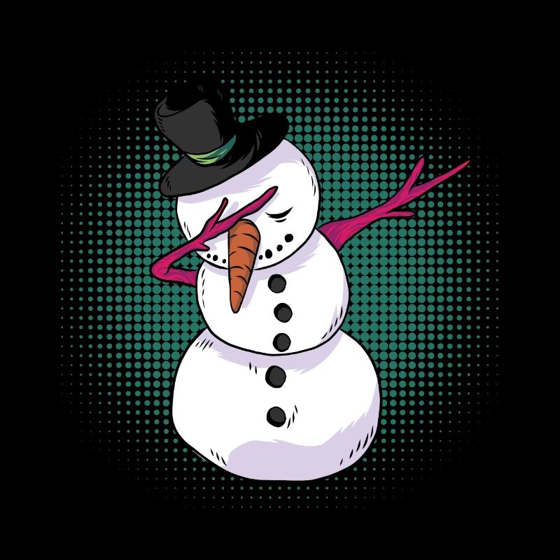 Dabbing Schneeman Christmas Sleeping Shirt Gift