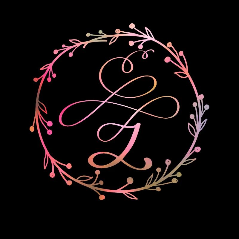 Monogram, letter Z, calligraphy ornament