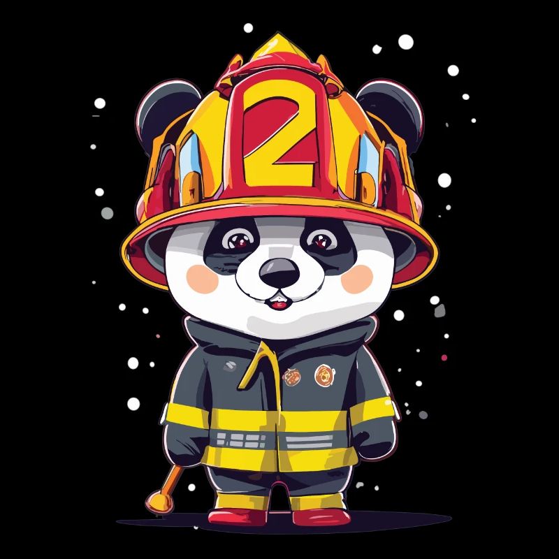 Panda as a firefighter
