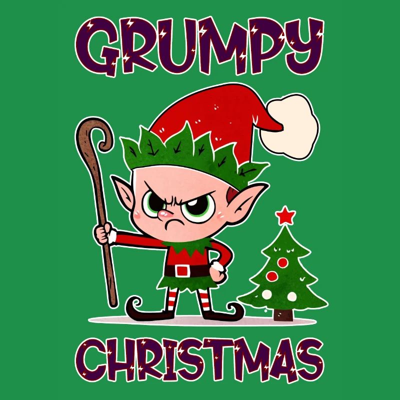 Grumpy Christmas Elf