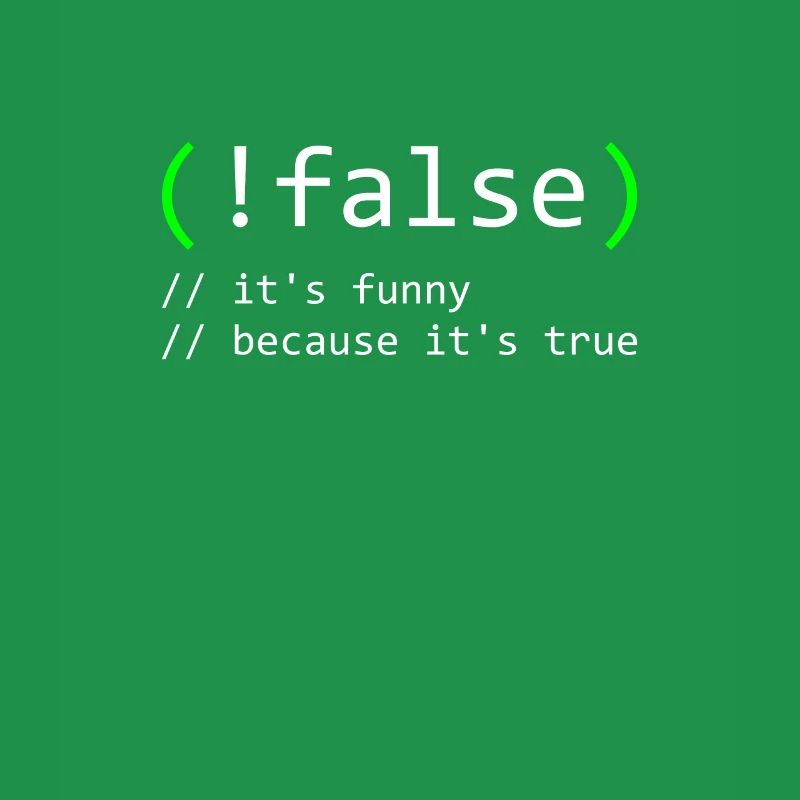 Programmer Humor false true funny Nerd Geek