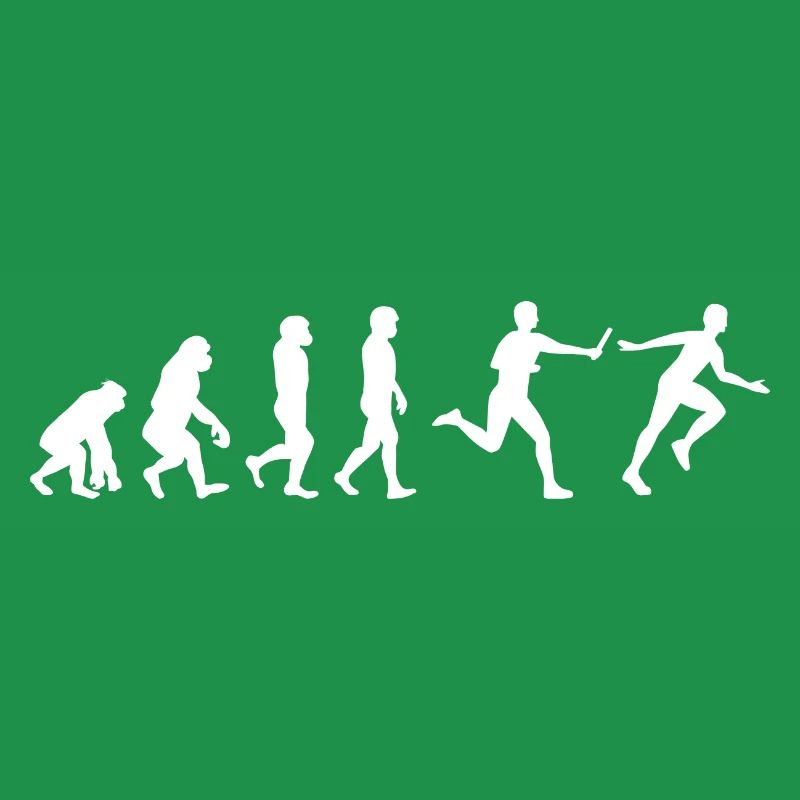 Relay race run athlete track & field Evolution
