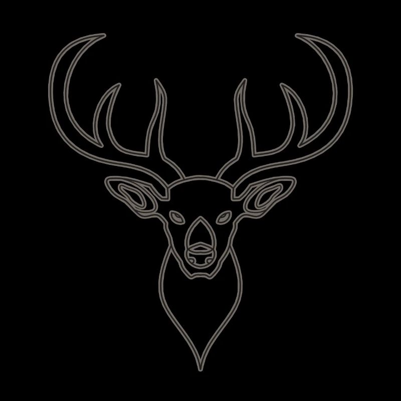 Rothirsch Geweih mit Hirschgeweih