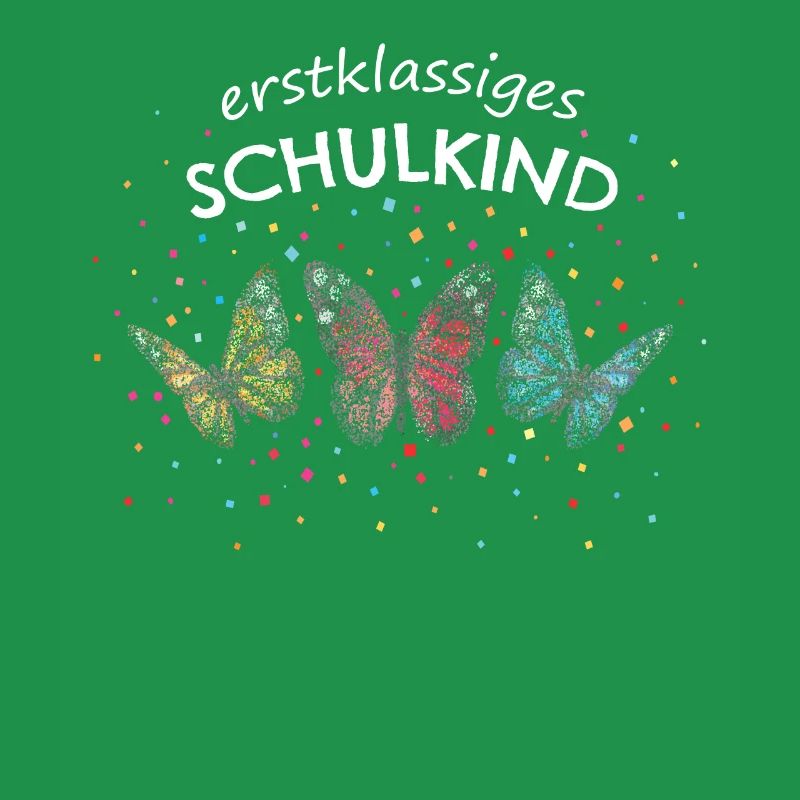 Erstklässler Einschulung Schmetterling Schüler