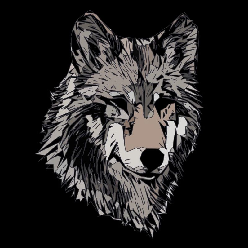 Visage de chien Design Tête d’animal de compagnie Graphique d’animal