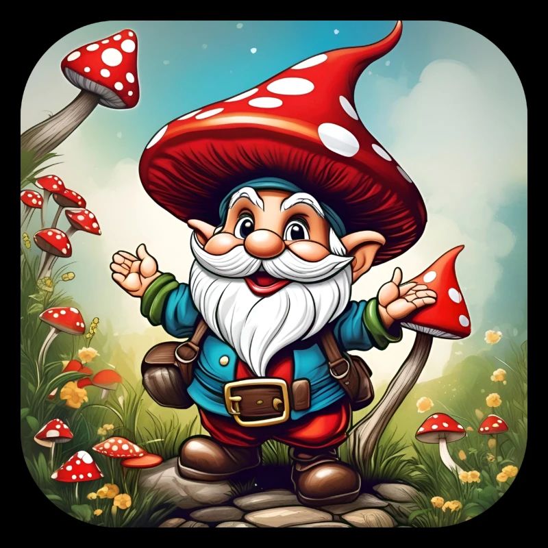 Cute Toadstool Leprechaun