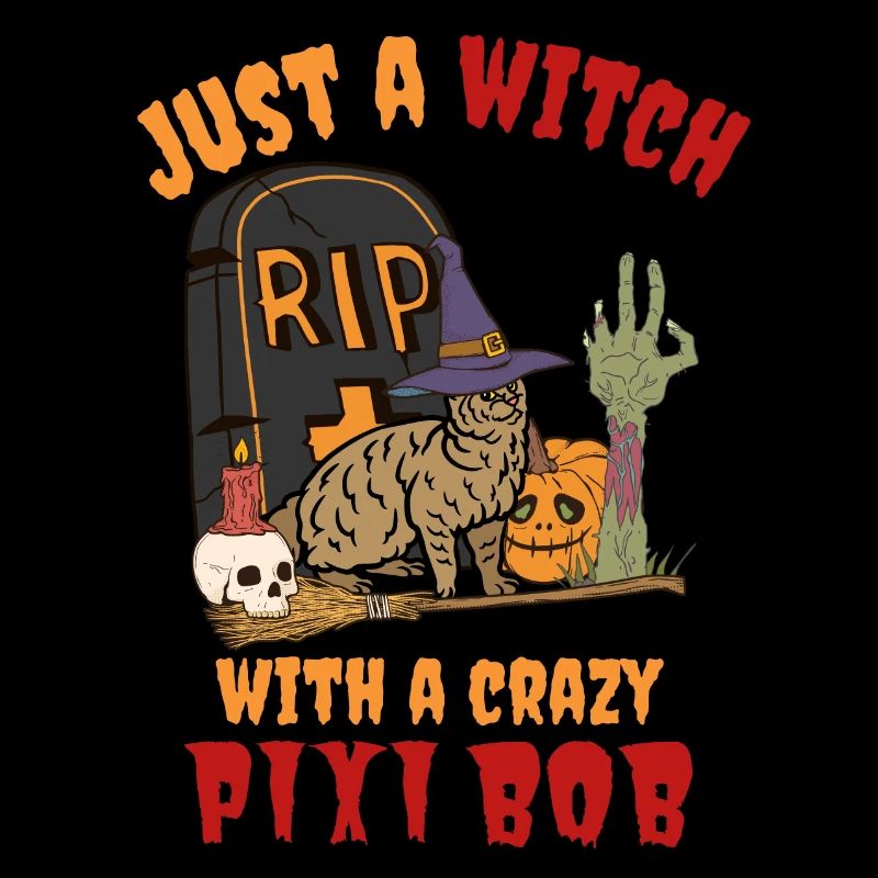 Cute and creepy Pixiebob Cat Halloween