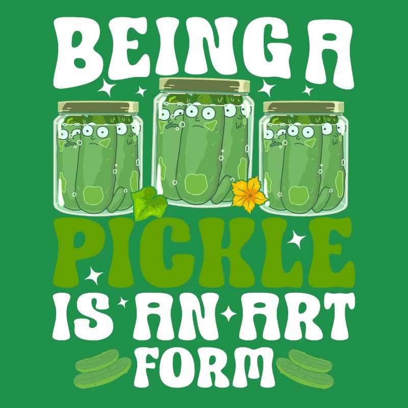 Être un cornichon est une forme d’art - Tshirt concombre