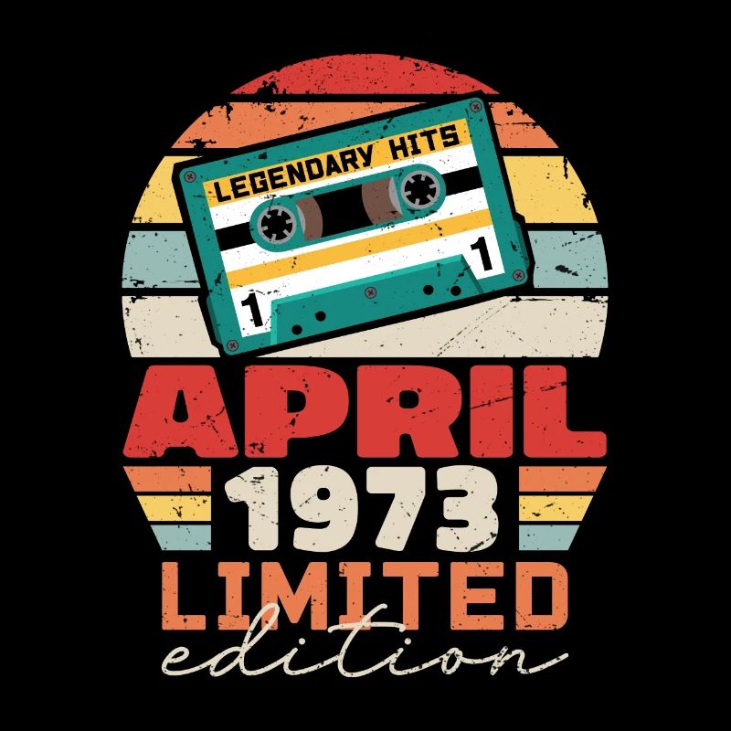 April 1973 Vintage Anniversary Retro Gift, 1973