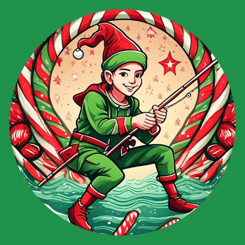 Pêche aux elfes de Noël