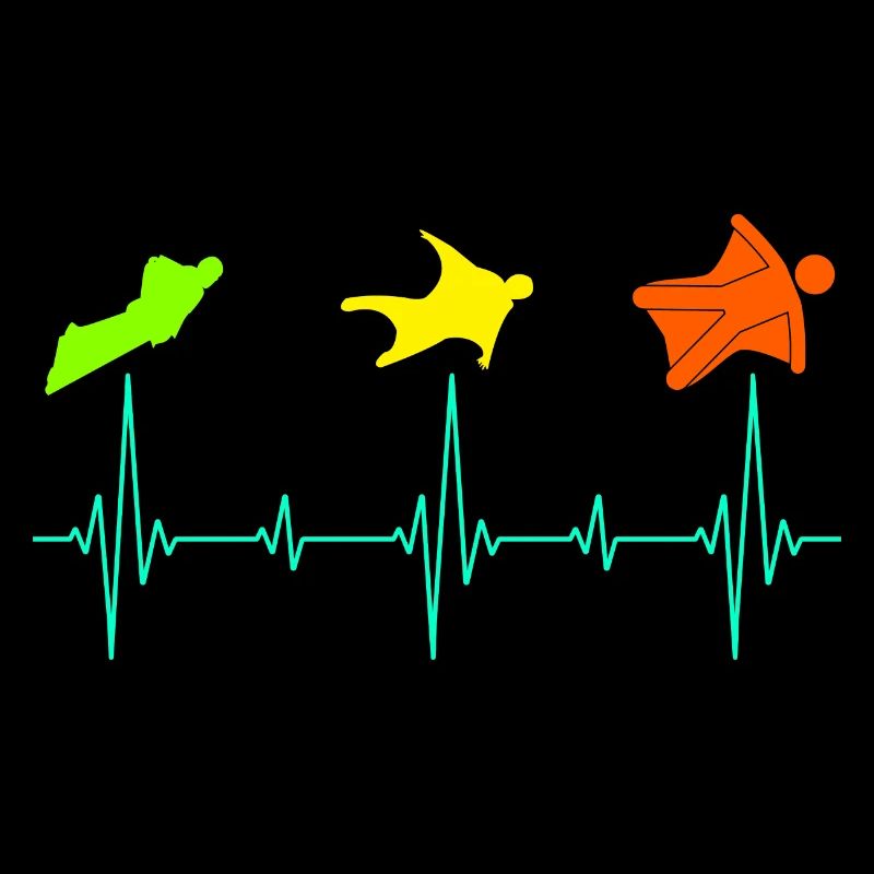 Wingsuit flying Base Jumping Skydiving Heartbeat