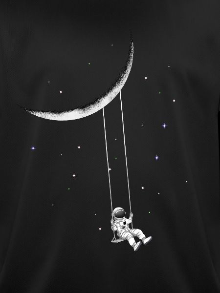 Astronaut on swing