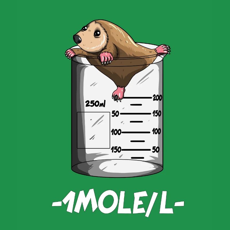 Professeur de chimie 1 Mole / L Mole Chimie Science