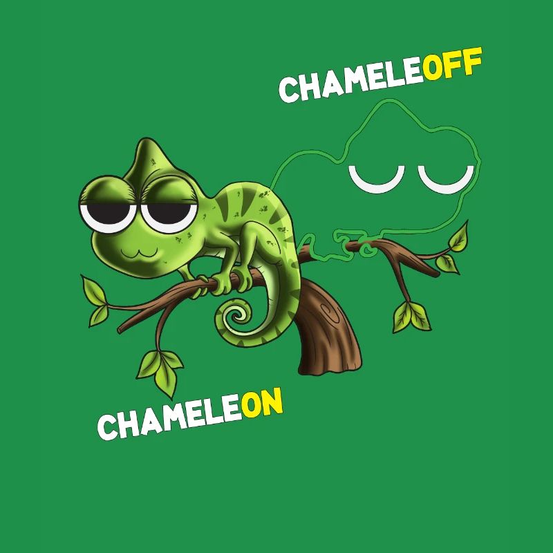 Chameleon Chameleoff Light Switch Camouflage Lizard