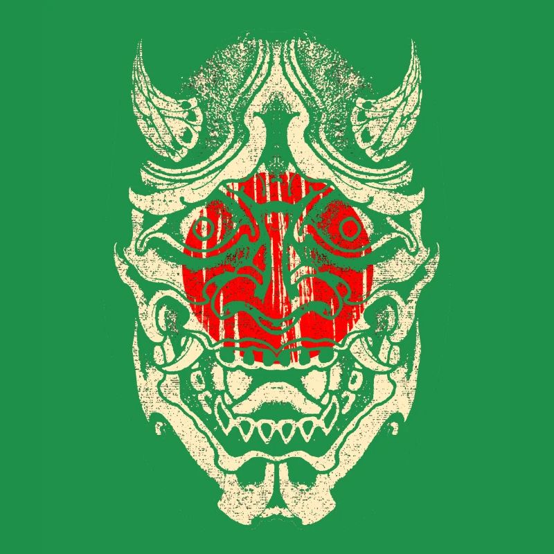 Japanese samurai mask