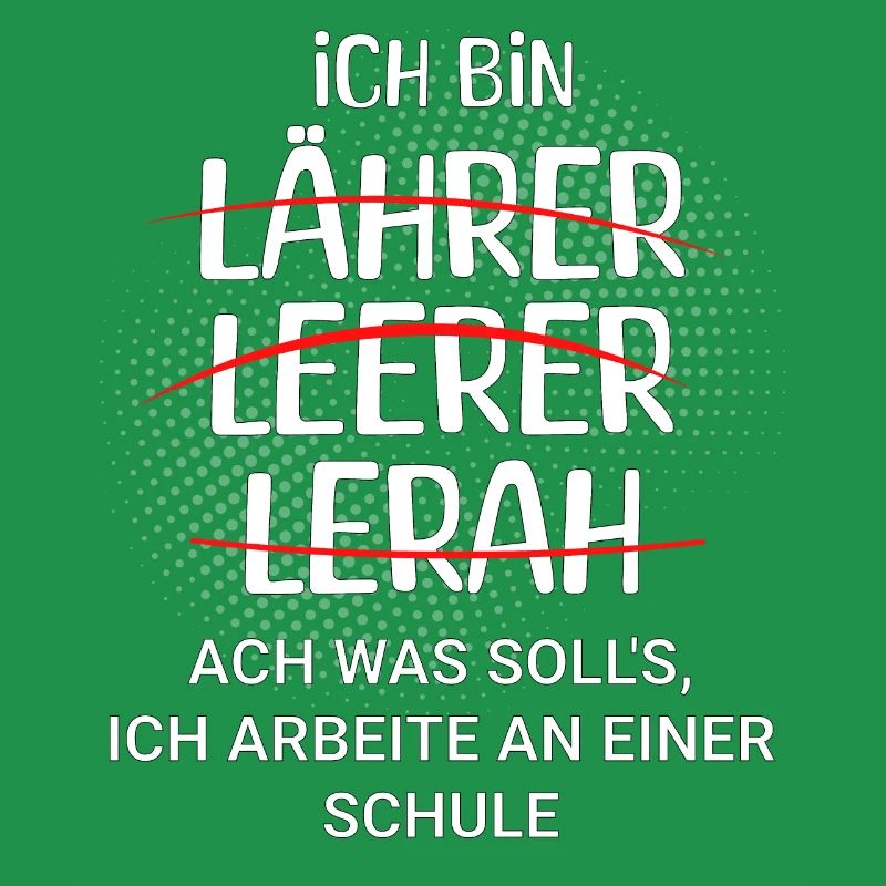 Ich bin Lehrer - ich arbeite an einer Schule