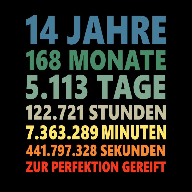 14. Geburtstag 14 Jahre 14ter Geburtstagsgeschenk