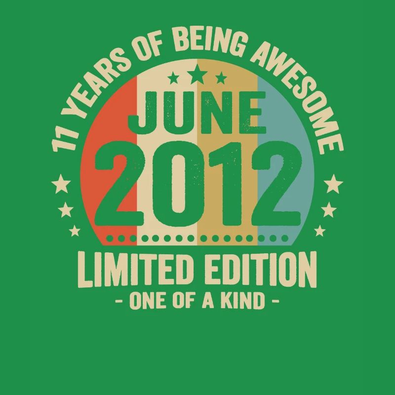 Juni 2012 11 Jahre Jubiläum Vintage Geschenkidee