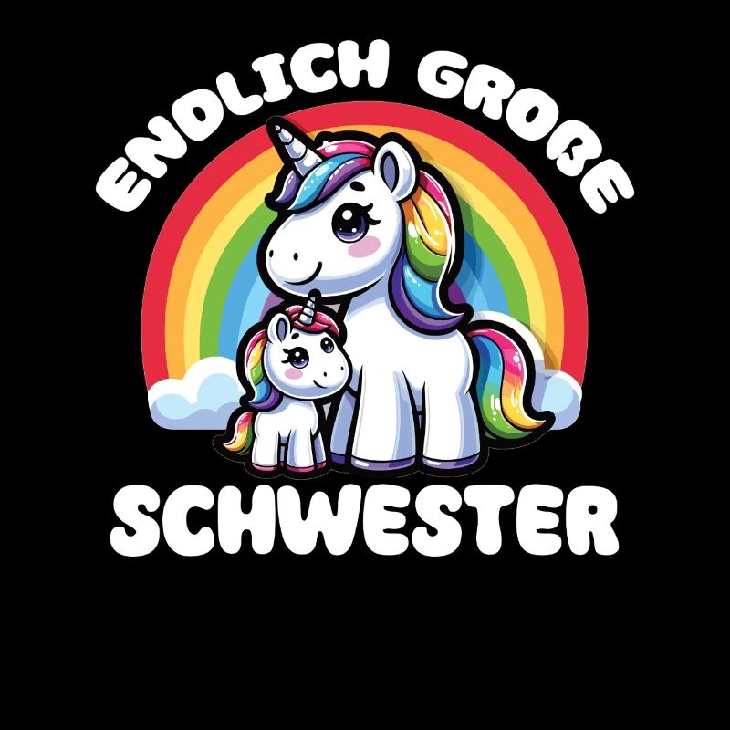 Große Schwester 2026 Einhorn Geschwister