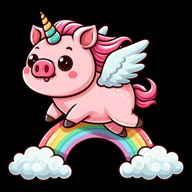 Cochon Licorne Cochon Animaux Drôles