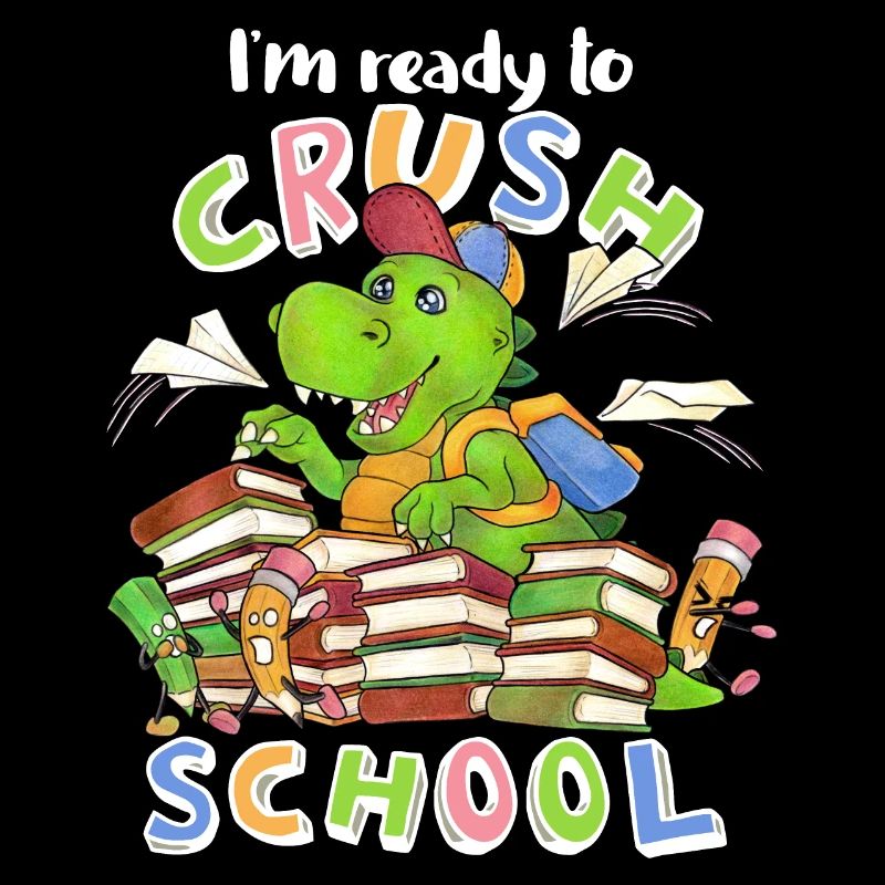 Ready to crush school cooler Dino zur Einschulung