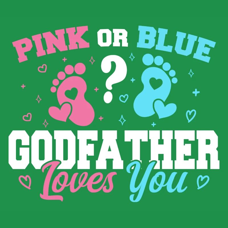 Pink oder Blau Pate liebt dich - Pate