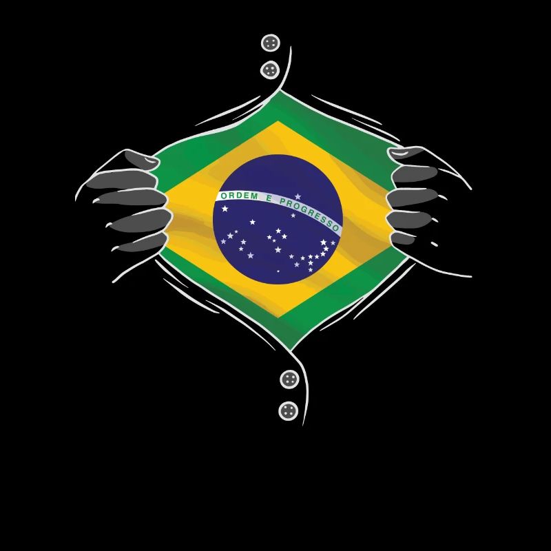 drapeau du Brésil fier