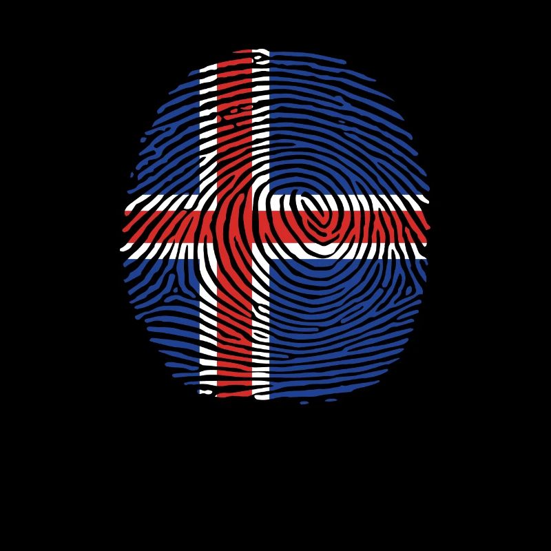 Empreinte digitale du drapeau islandais