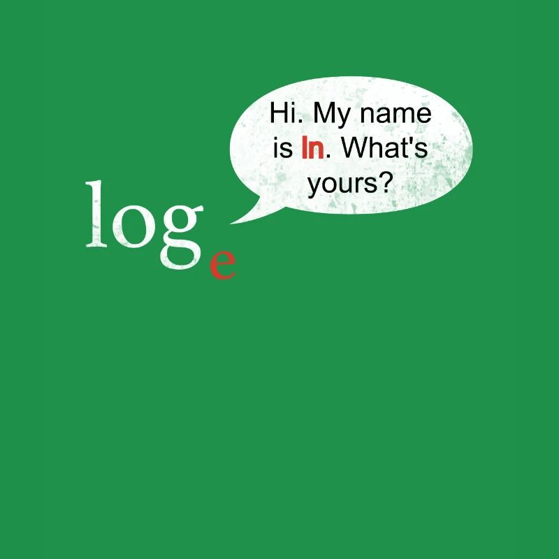 Math Logarithm Log ln Joke Professeur Mathématiques