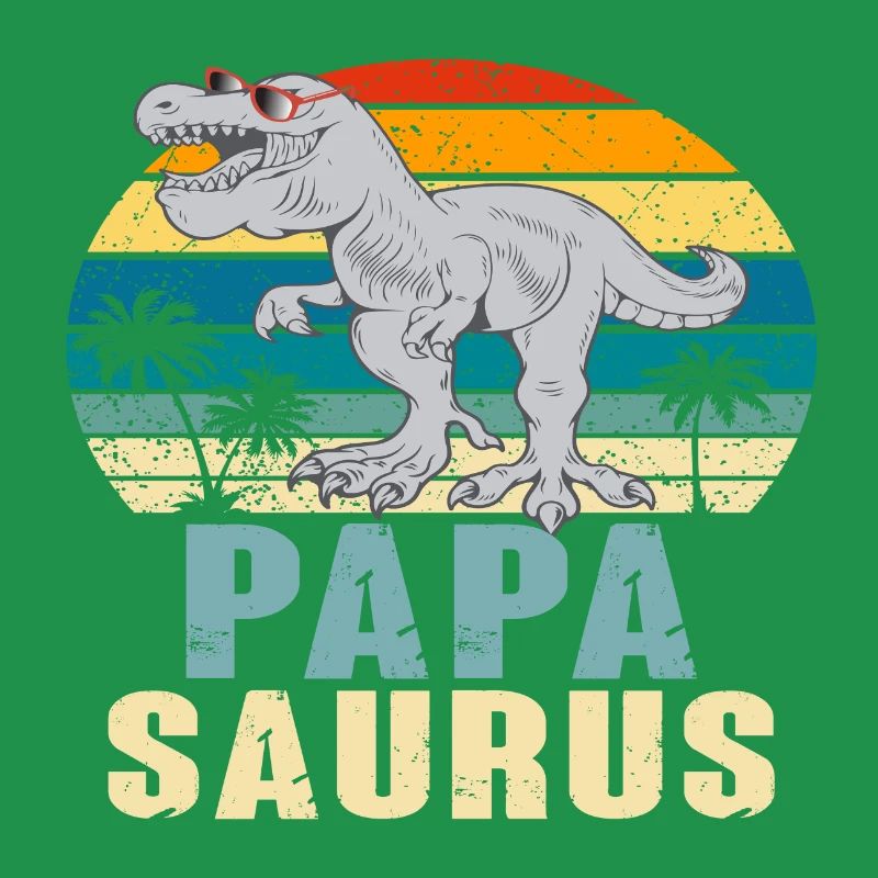 Papasaurus Father's Day Dinosaur T-Rex Gift Idea