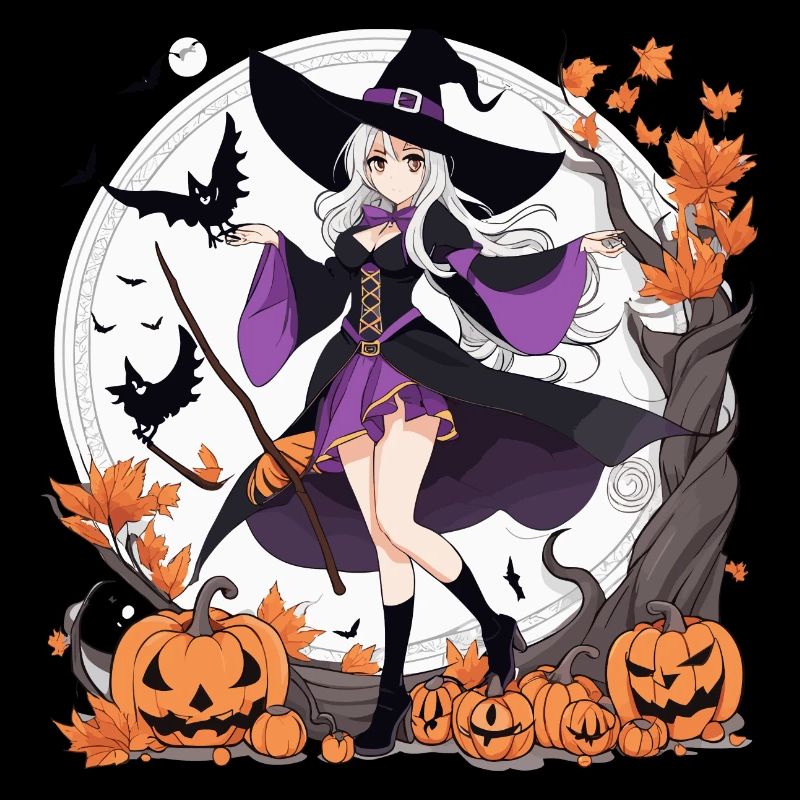 Halloween Anime Sorcière