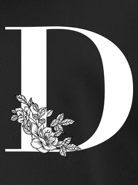 Buchstabe D Blume