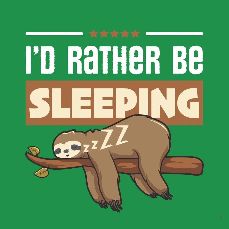 I'D RATHER BE SLEEPING FUNNY SLEEPING GIFT