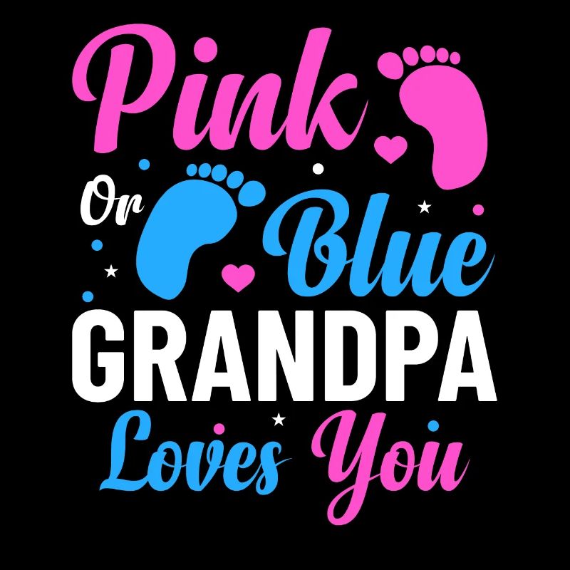 Rosa Oder Blauer Opa Liebt Dich Geschlecht