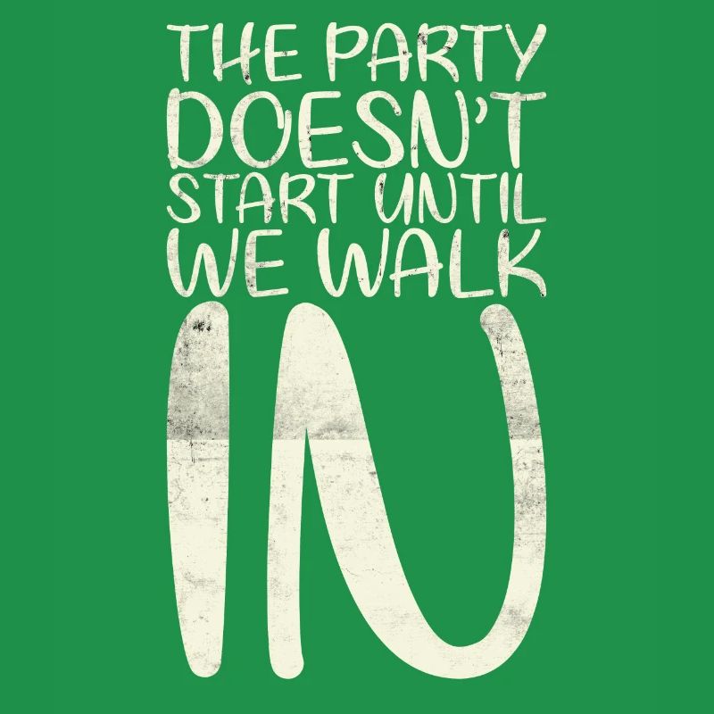 The party doesn't start until we work for the bride