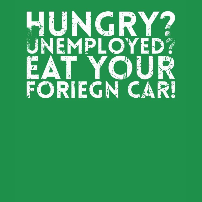 Sultne arbejdsløse spiser deres Foriegn-bildesign