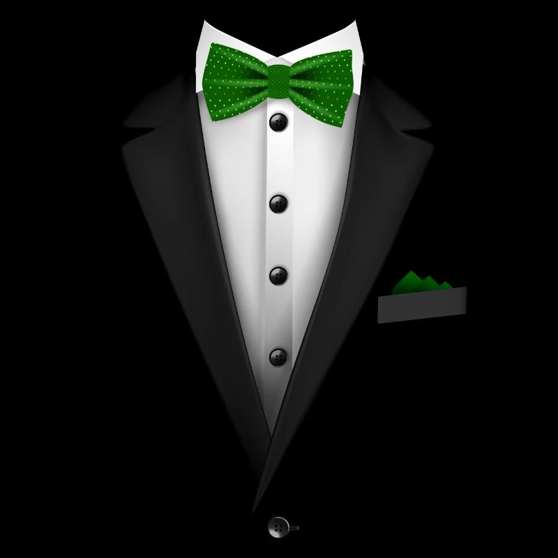 Tuxedo with a Green Bowtie For Weddings And