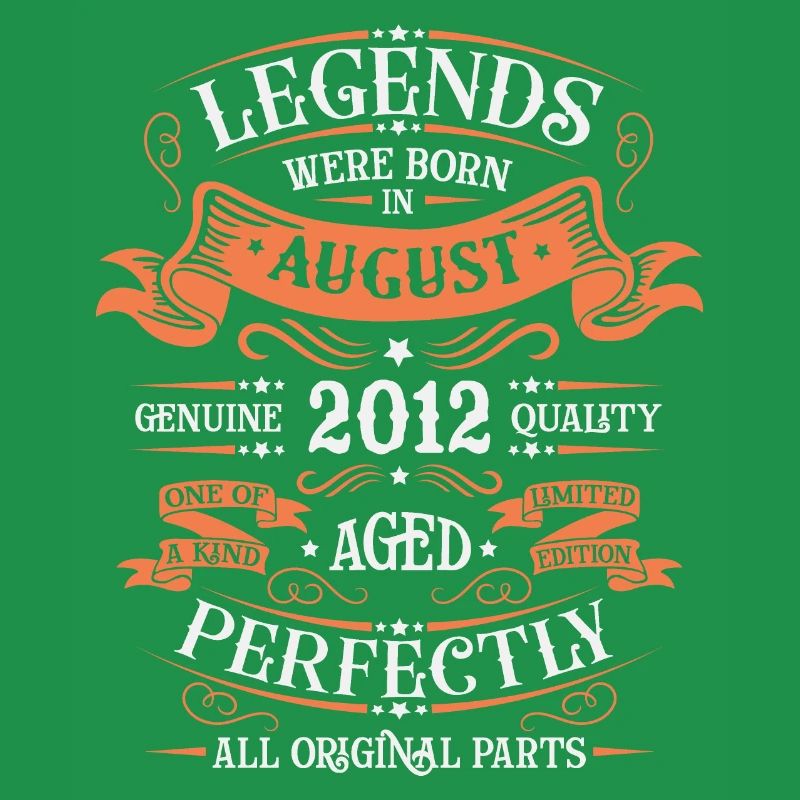 Août 2012 anniversaire 2012 légendes Août