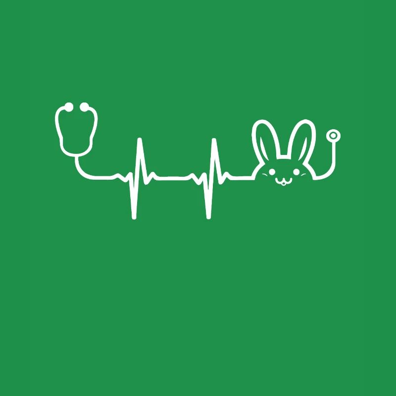 Heartbeat Easter Bunny idée Infirmière Stéthoscope Nurs