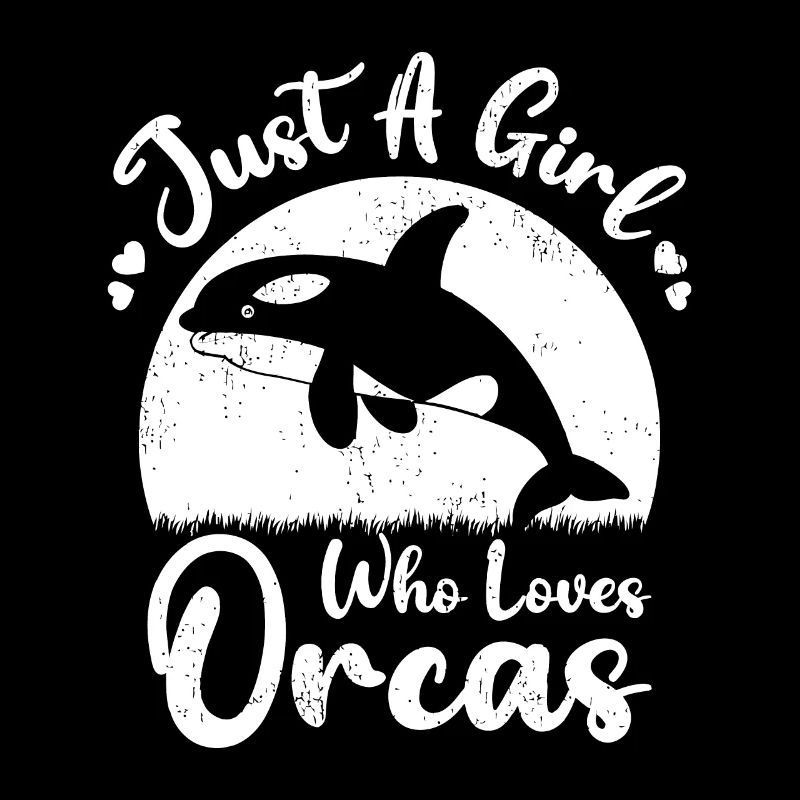 Nur ein Mädchen, das Orcas liebt