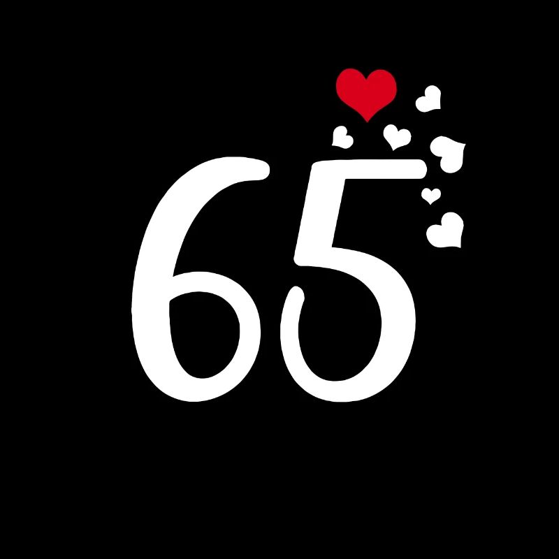 65e anniversaire cœurs 65