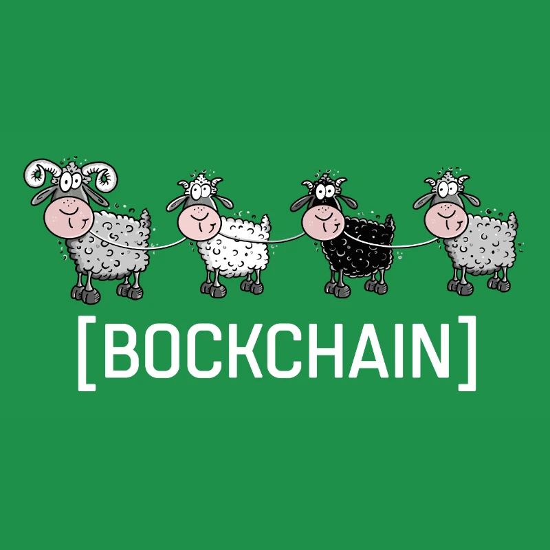 Bockchain - Blockchain Funny Sheep Computer Scientist