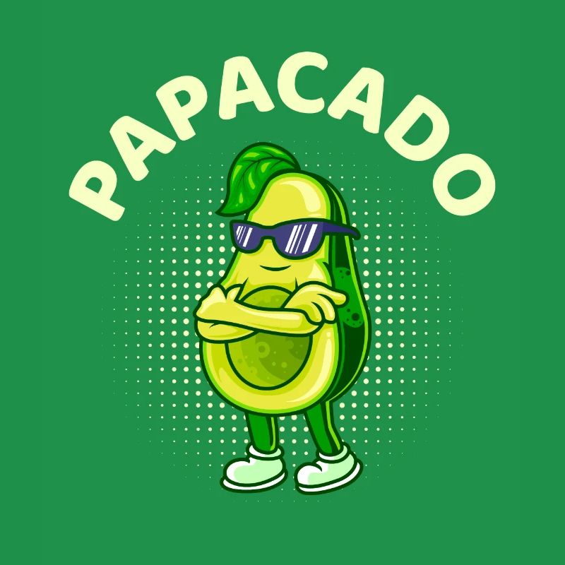 Papacado Werdender Papa Avocado Vater Geschenk
