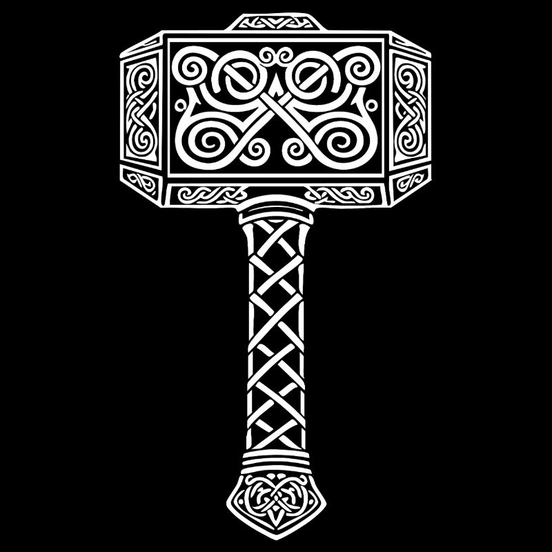 Mjölnir Thors Hammer Wikinger-Maskottchen