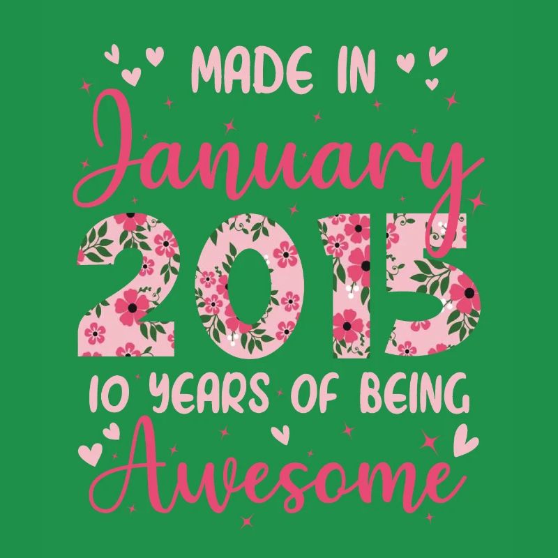 Janvier 2015 Anniversaire 10 Ans Pour filles