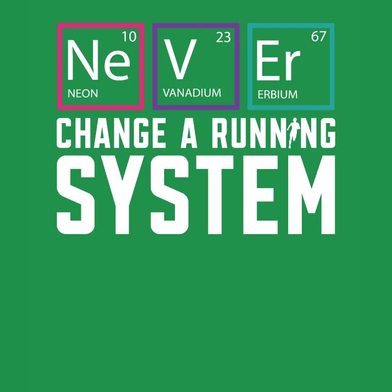Ne changez jamais un marathon de coureur de système de course
